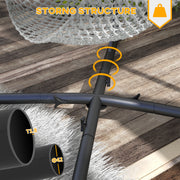 Black Heavy Duty Hammock Chair Stand With Chain For Indoor And Outdoor Hanging Use