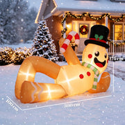 Dimensions of the gingerbread man: 300 cm long, 100 cm deep and 175 cm high