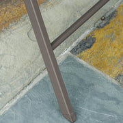 3 Piece Foldable Garden Bistro Set with Table and 2 Chairs for Patio or Balcony Grey by Outsunny