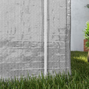 Grey 2 x 2m Garden Storage Tent Waterproof Fabric Shelter by Outsunny