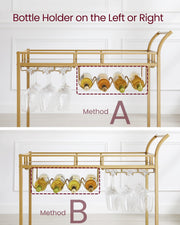 Bar cart assembly parts and instructions