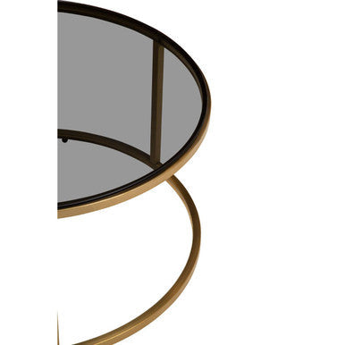 Macro detail of the round table frame joint