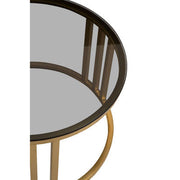 Close-up of nesting table leg joint detail