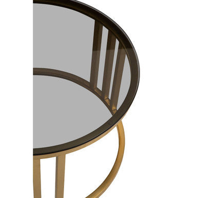 Close-up of nesting table leg joint detail