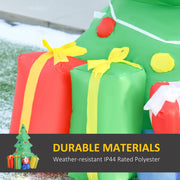 Close-up of the inflatable presents with durable IP44 polyester label