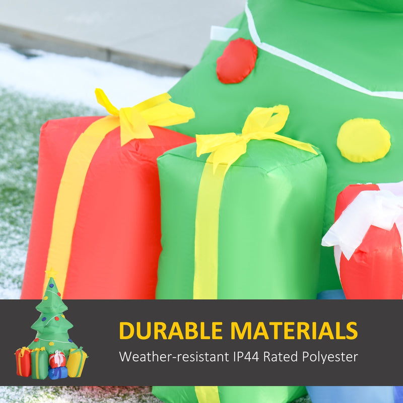 Close-up of the inflatable presents with durable IP44 polyester label