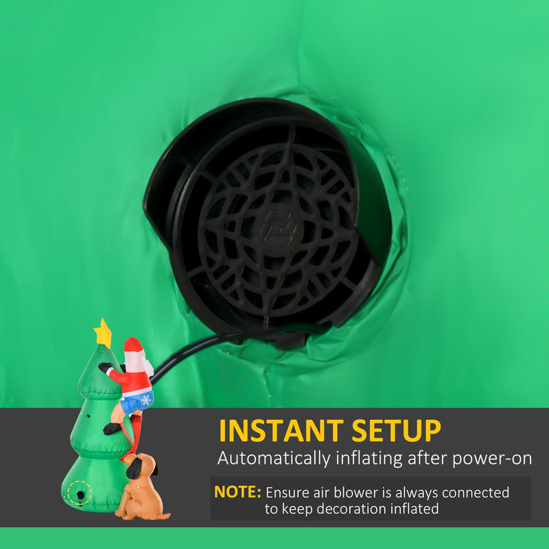 Internal fan on the green tree body with an Instant Setup callout