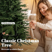 Close-up of the 2719 branch tips on the 7ft tree with a mother and child