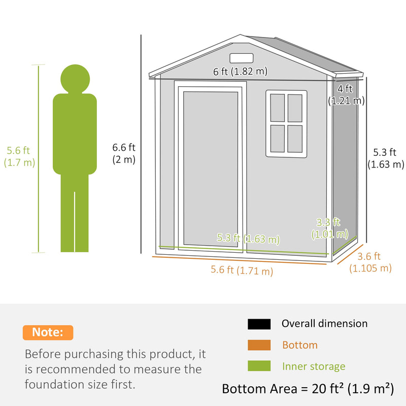 Dimension diagram showing 1.82 m width, 1.21 m depth, 2 m height and a 1.63 m eave height