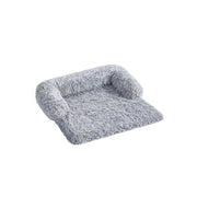 Feandrea grey ombre dog sofa bed, studio shot showing the raised U-shaped sides