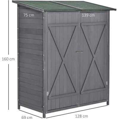 Dimension diagram showing 139cm wide, 75cm deep, 160cm tall and a 128 x 69cm base