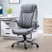 Image of a Grey Leather Office Chair 