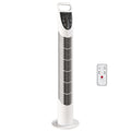 Tower Fan for Small Rooms with Quiet Oscillation and Timer White AOSOM