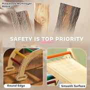 5 in 1 Toddler Climbing Frame with Ramp and Arch for 18 - 48 Months Multicoloured by Aiyaplay