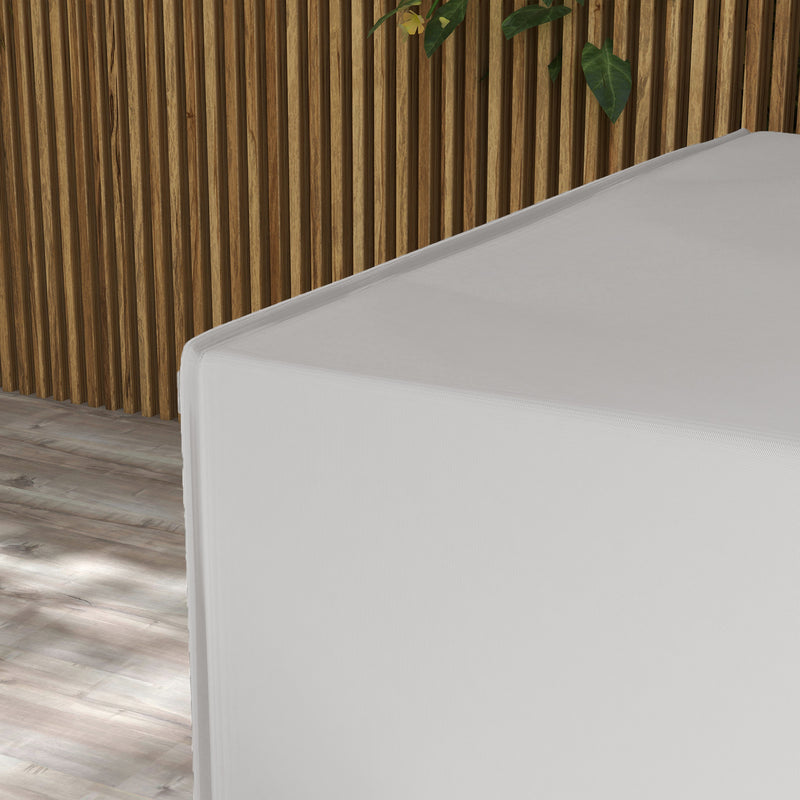 Grey Waterproof Garden Furniture Cover for Rectangle Table Set Heavy Duty 210x140x80cm