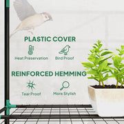 46 x 215cm Nine Shelf Walk In Greenhouse Portable Plant Grow House by Outsunny