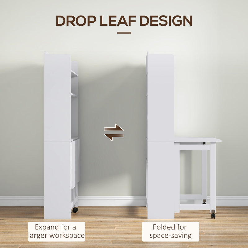 Folding Desk, White