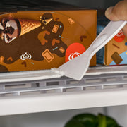 91L Under Counter Fridge Freezer With Chiller Box Adjustable Thermostat Grey