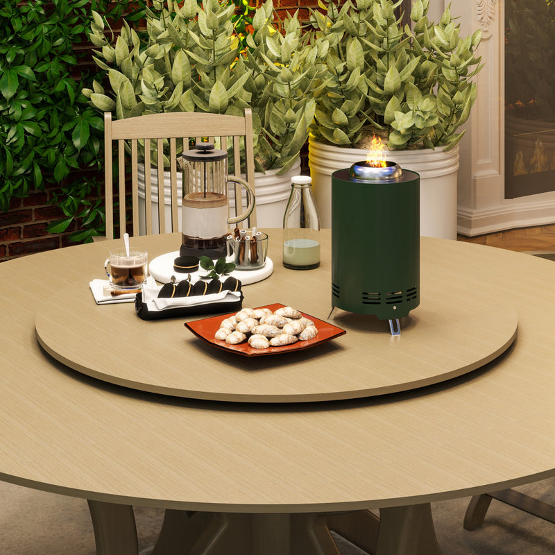 Smokeless Tabletop Fire Pit for Wood or Pellet Fuel Stainless Steel 16 x 16 cm by Outsunny