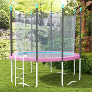Pink 8FT Trampoline Spring Cover Waterproof UV Resistant Tear-Resistant by SPORTNOW AOSOM