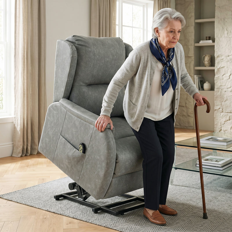 Electric Recliner Armchair with Power Lift for Easy Standing and Adjustable Support