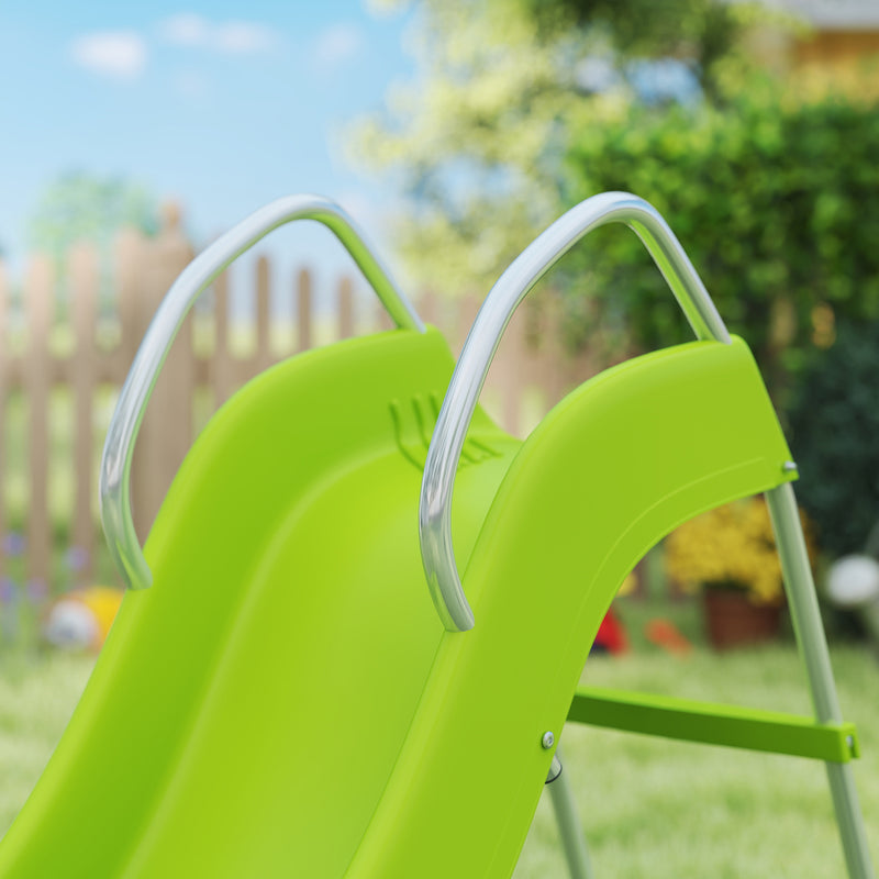 Freestanding Kids Slide with Climbing Ladder for Ages 3-8 Green by AIYAPLAY AOSOM