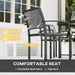 Five Piece Outdoor Garden Dining Set Grey Weather Resistant by Outsunny