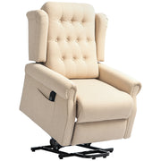 Beige 45 Degree Electric Riser and Recliner Armchair for Comfort and Support by HOMCOM