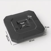 Cantilever Umbrella Base Weights for Stable Garden Shade Easy Fill and Store Black AOSOM