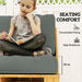 Charcoal Grey 2 Seater Pallet Furniture Cushions 20cm Thick UPF20+ Outdoor Seat Pads by Outsunny