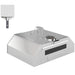 Silver Portable BBQ Pizza Oven with Thermometer Stone Peel and Handles by Outsunny