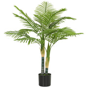 Artificial Palm Tree 120cm for Effortless Indoor Greenery and Empty Corner Decoration Green Homcom
