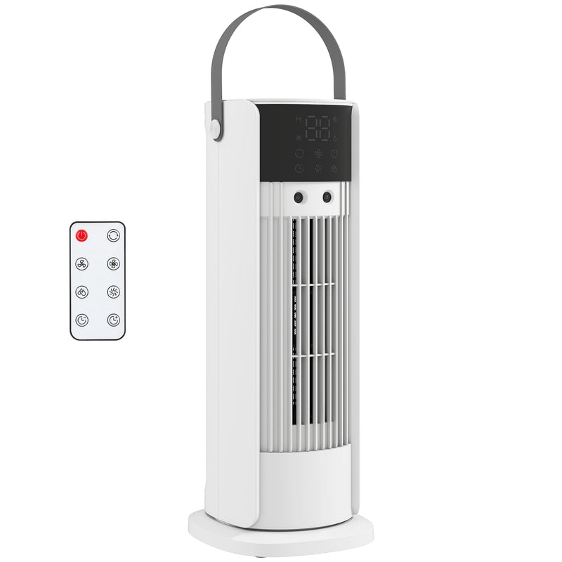 Desk Fan with Mist Cooling and Quiet Operation for Home or Office Use White AOSOM