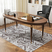 Modern Chenille Area Rug 170 x 120 cm Non Slip and Washable for Living Room Brown
