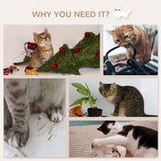 5 Piece Wall Mounted Cat Furniture Set With Perch and Scratching Post Grey AOSOM