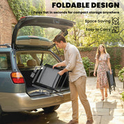 Folding Garden Chairs Set of 4 for Comfortable Outdoor Seating With Breathable Mesh - Supports Up To 120kg Outsunny
