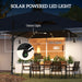 Black 3.5x3 m Square Cantilever Parasol with Solar LED Lights and UPF50+ Shade by Outsunny