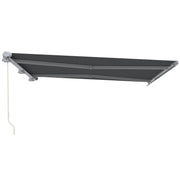 Grey 4x3m Electric Retractable Awning with Remote Control Ideal for Patio or Garden