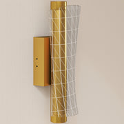 Gold LED Wall Lights 2 Pack With Adjustable Colour Temperature For Bedroom Or Hallway