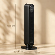 2000W Ceramic Electric Heater with Fan Timer Remote Control and Oscillation for Home or Office Black