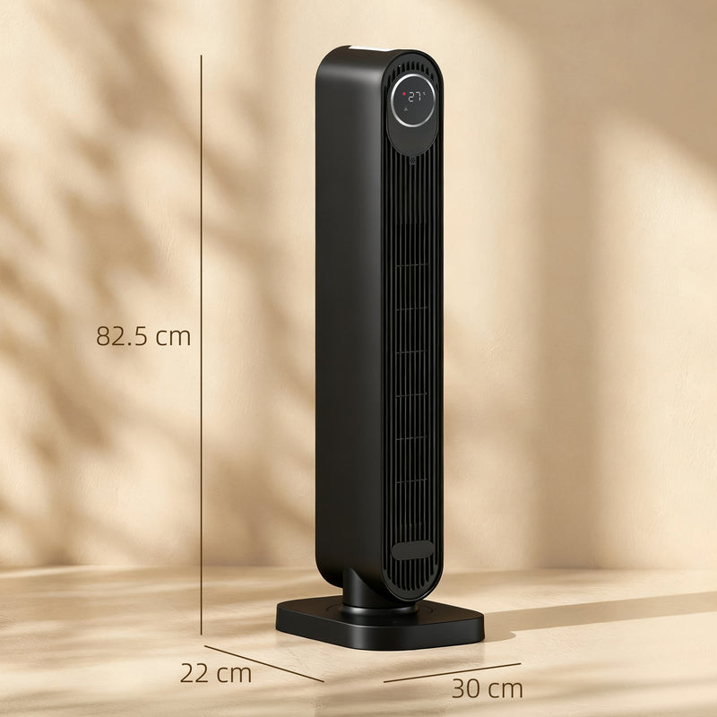 2000W Ceramic Electric Heater with Fan Timer Remote Control and Oscillation for Home or Office Black