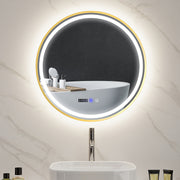 60cm Anti-Fog LED Bathroom Mirror Gold Tone by HOMCOM