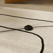 Modern 147cm Curved LED Floor Lamp Gold Tone by HOMCOM