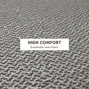 Round Storage Ottoman with Padded Seat and Hidden Compartment for Living Room Light, Grey