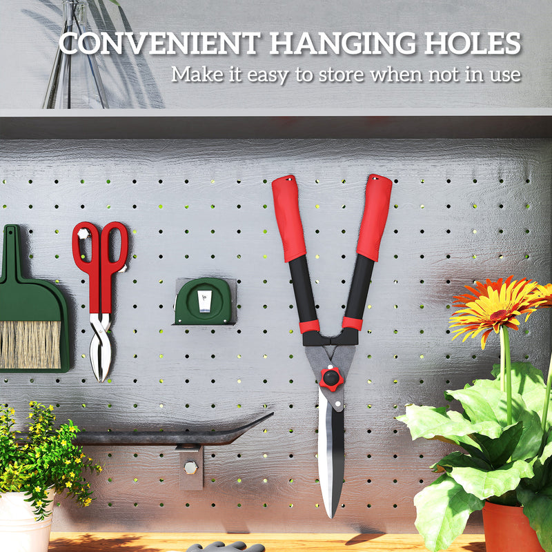 Heavy Duty Garden Hedge Shears 63cm with Sharp Blades and Comfort Grip for Easy Trimming