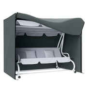Grey Three Seater Swing Chair Protective Cover 220 x 125cm by Outsunny