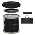 Black 210L Portable Ice Bath Tub for Cold Water Therapy and Recovery by SPORTNOW