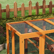 Wooden Chicken Coop for 1 to 3 Hens with Modular Design Ideal for Small Gardens Natural