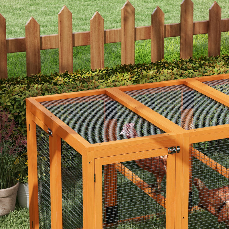 Wooden Chicken Coop for 1 to 3 Hens with Modular Design Ideal for Small Gardens Natural