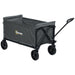 120L Folding Garden Trolley Cart with Wheels and Adjustable Handle for Camping and Beach by Outsunny